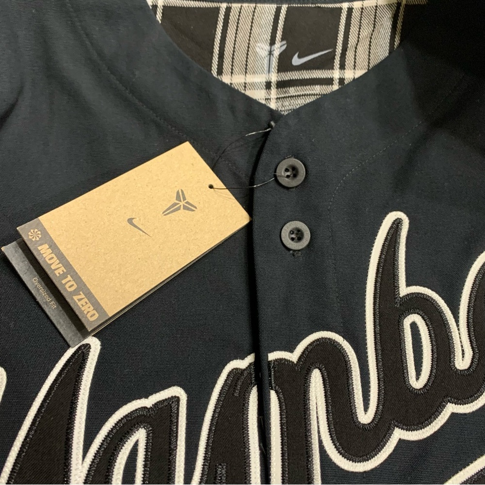 Nike Kobe Bryant Baseball Jersey Black Mamba Number 24 Large Black IB0007-010 - Picture 13 of 16
